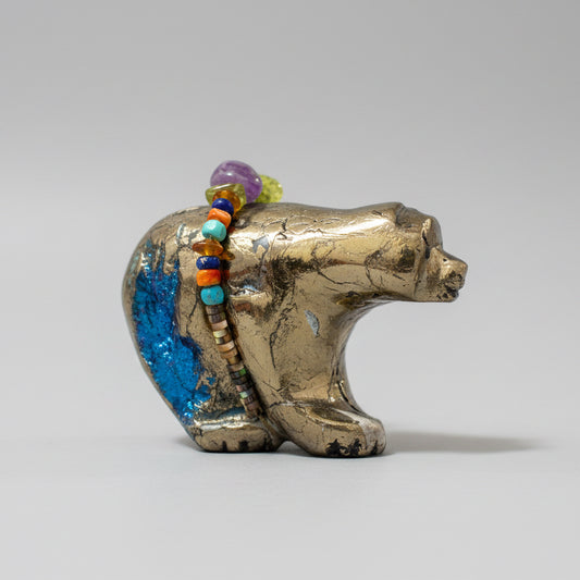 Peacock Ore Bear by Kateri Quandelacy Sanchez