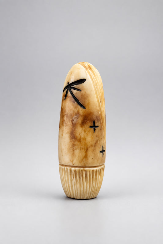 Fossilized Ivory Corn Maiden by Kateri Quandelacy Sanchez