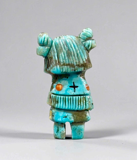 Kingman Turquoise Hopi Dancer by Kateri Quandelacy Sanchez