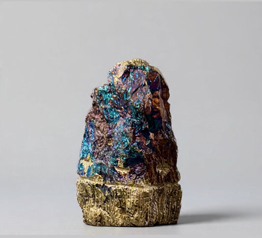 Chalcopyrite (peacock ore) Corn Maiden by Kateri Quandelacy Sanchez