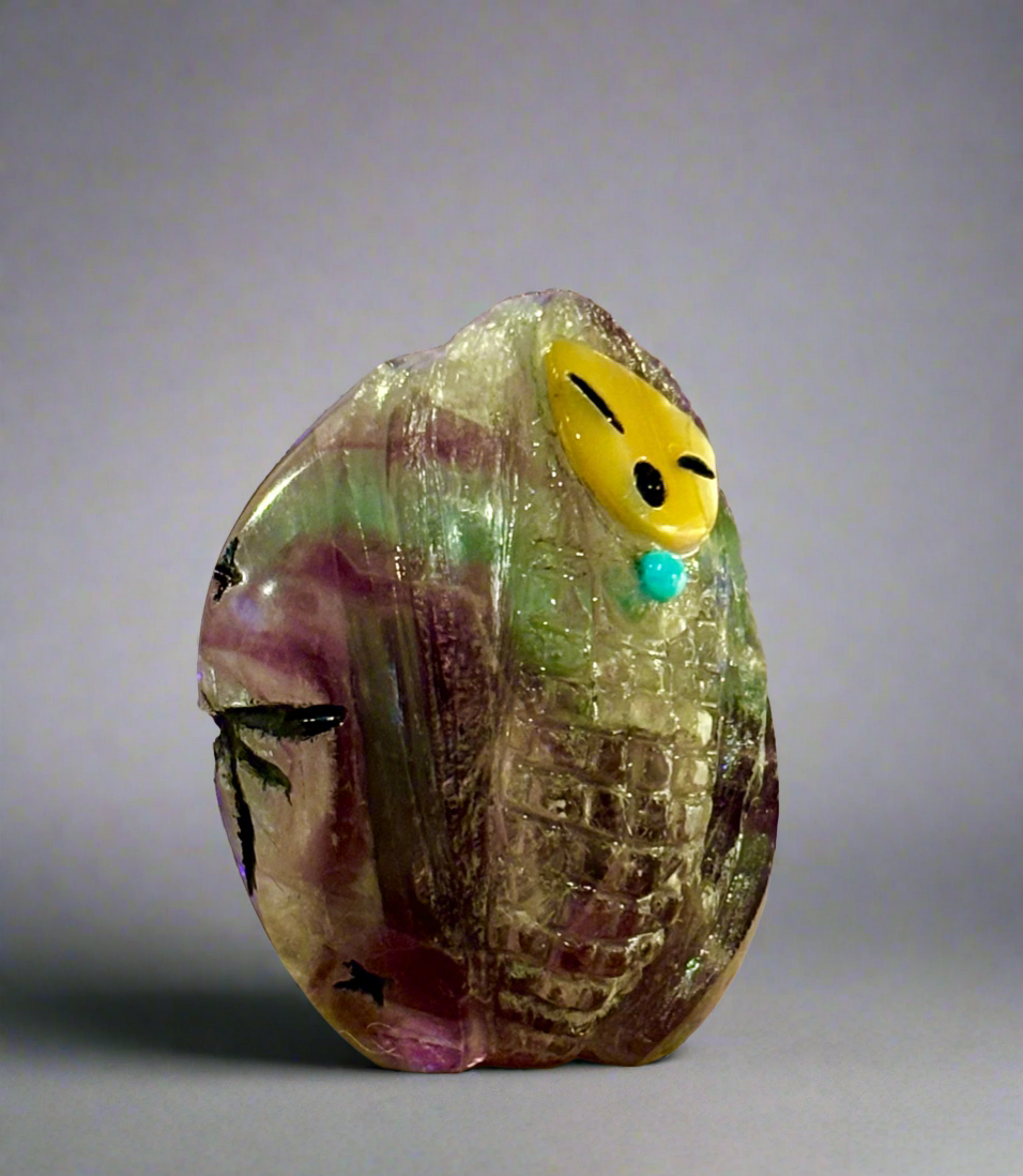 Rainbow Fluorite Corn Maiden by Kateri Quandelacy Sanchez