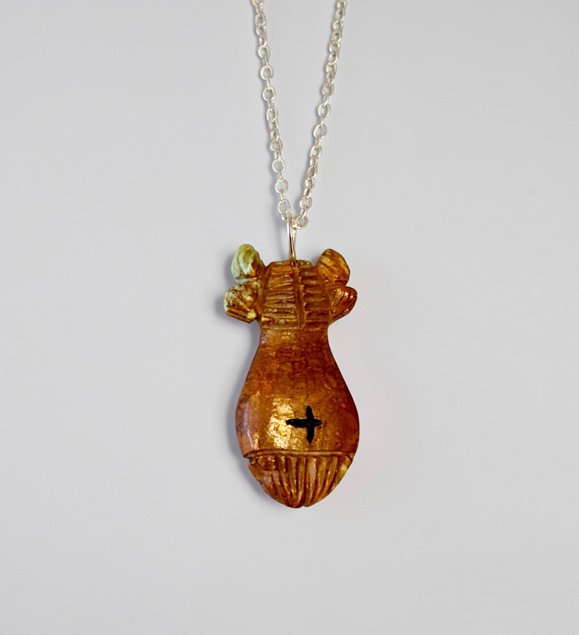 Campo Frio Turquoise Hopi Corn Maiden Pendant by Kateri Quandelacy Sanchez