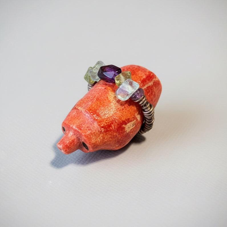 Apple Coral Bear by Kateri Quandelacy Sanchez