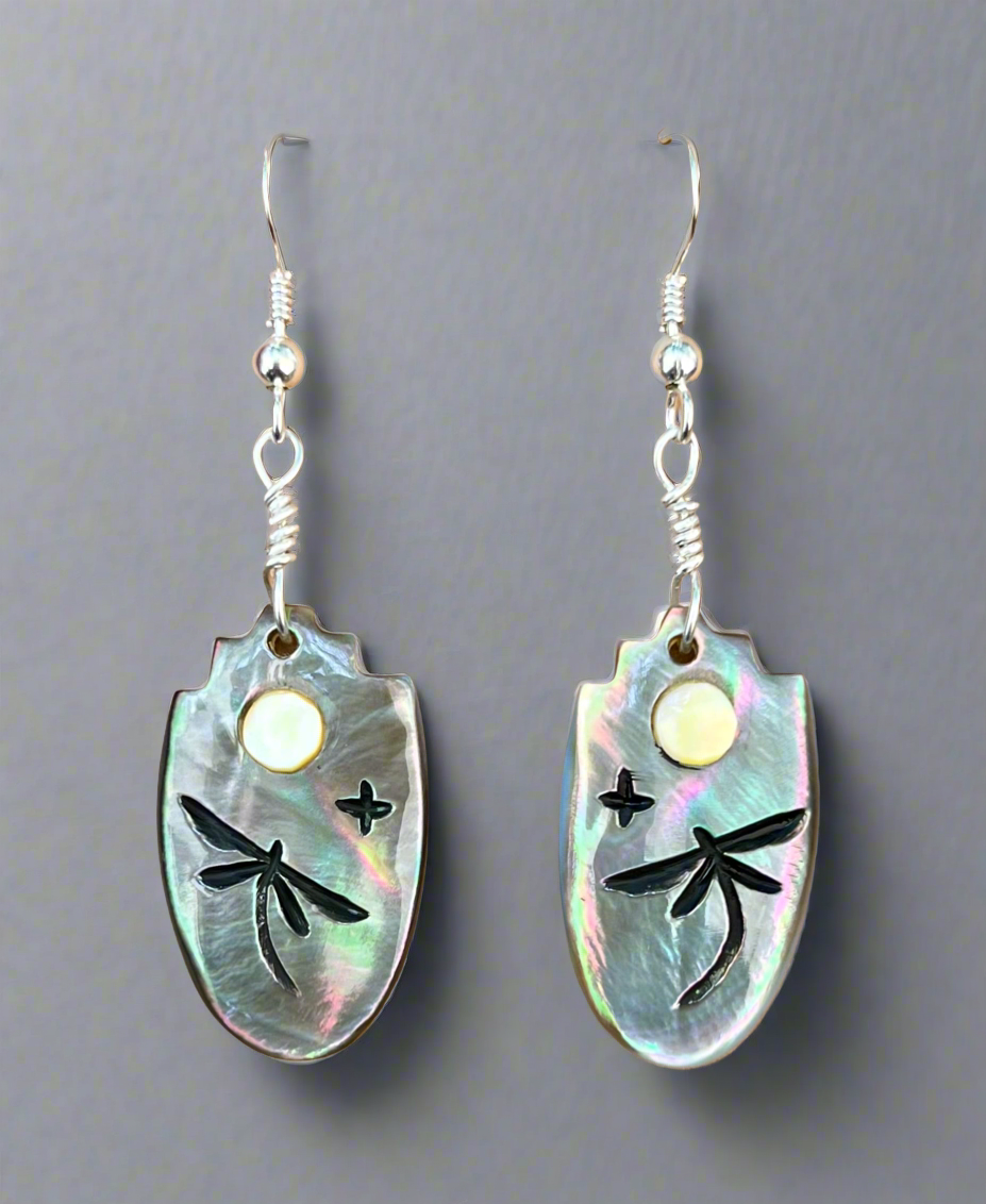 Dragonfly Earrings by Kateri Quandelacy Sanchez