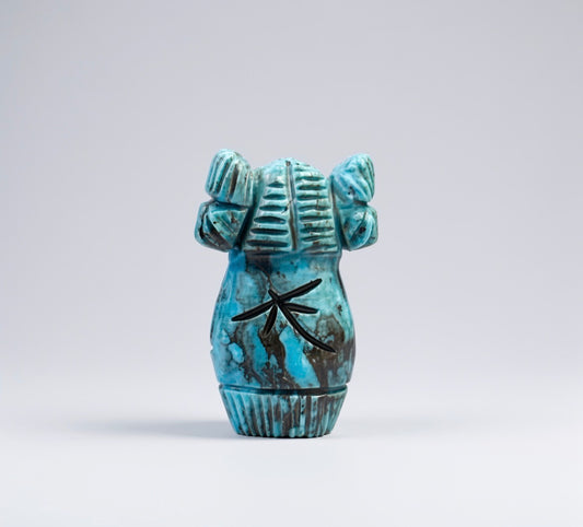 Kingman Turquoise Hopi Corn Maiden by Kateri Quandelacy Sanchez