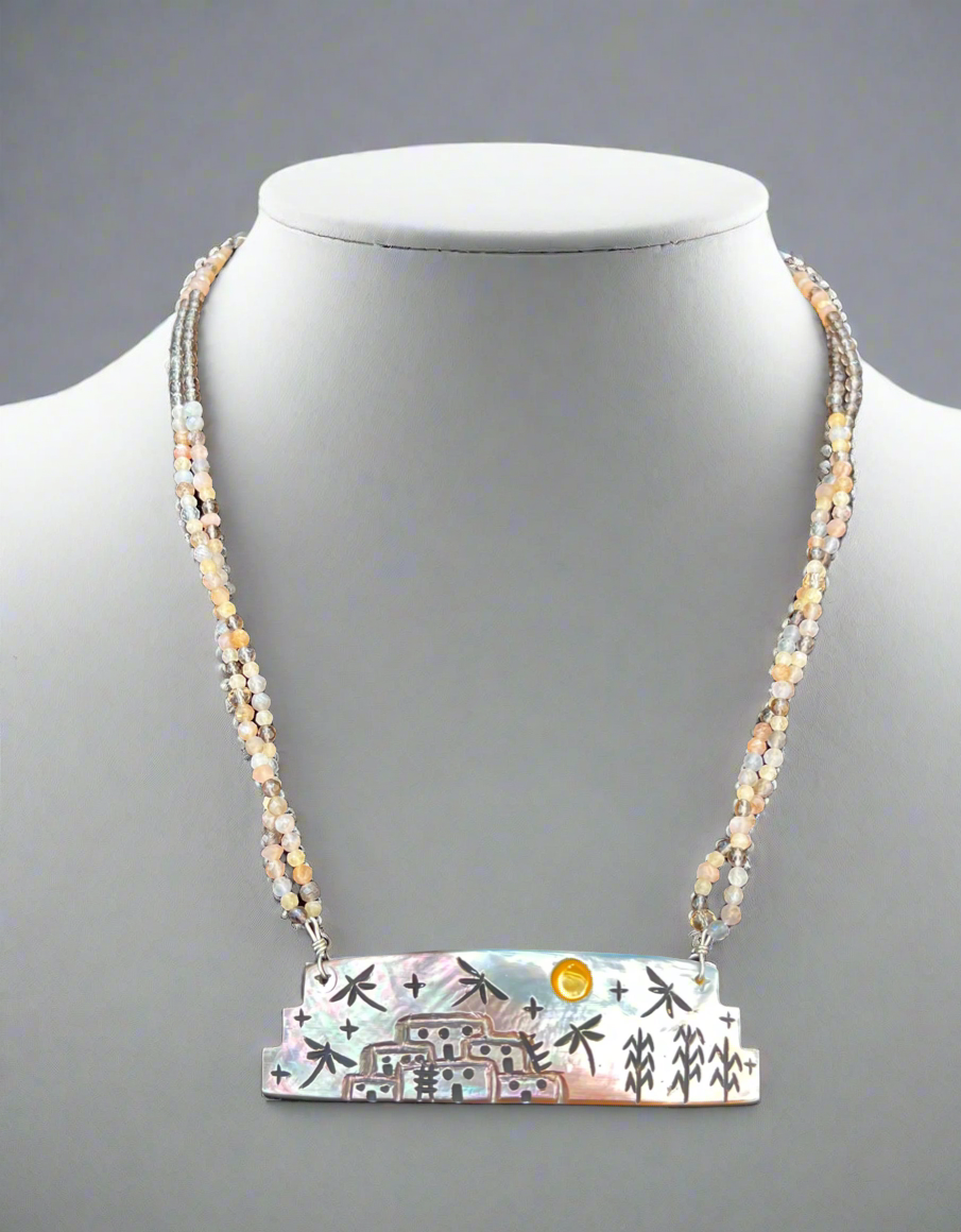 Pueblo Necklace by Kateri Quandelacy Sanchez