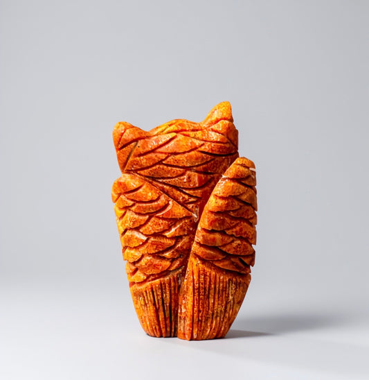 Apple Coral Owl by Kateri Quandelacy Sanchez