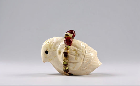 Pink Mangano Calcite Songbird by Kateri Quandelacy Sanchez