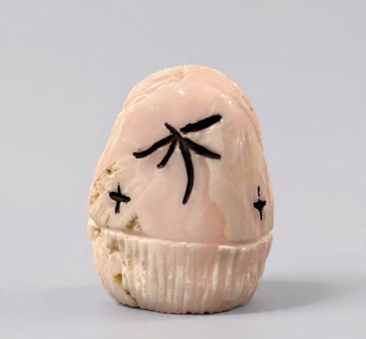 Pink Mangano Calcite Corn Maidens by Kateri Quandelacy Sanchez