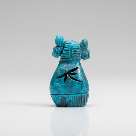 Kingman Turquoise Hopi Corn Maiden by Kateri Quandelacy Sanchez