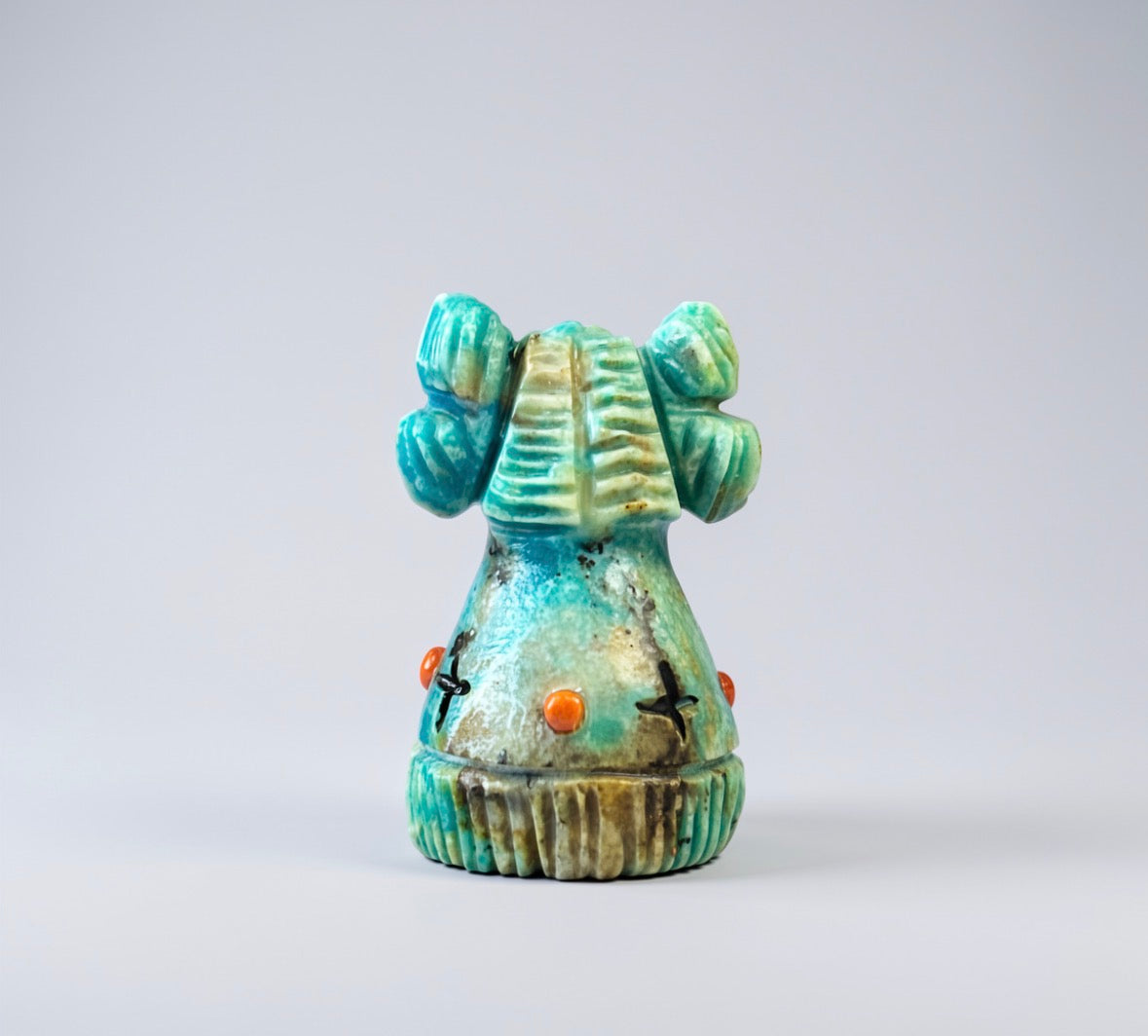 Mini Kingman Turquoise Hopi Corn Maiden by Kateri Quandelacy Sanchez
