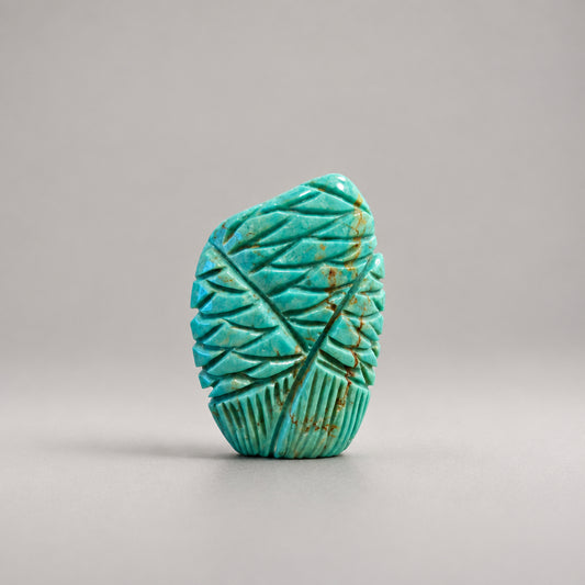 Elisa Turquoise Owl by Kateri Quandelacy Sanchez