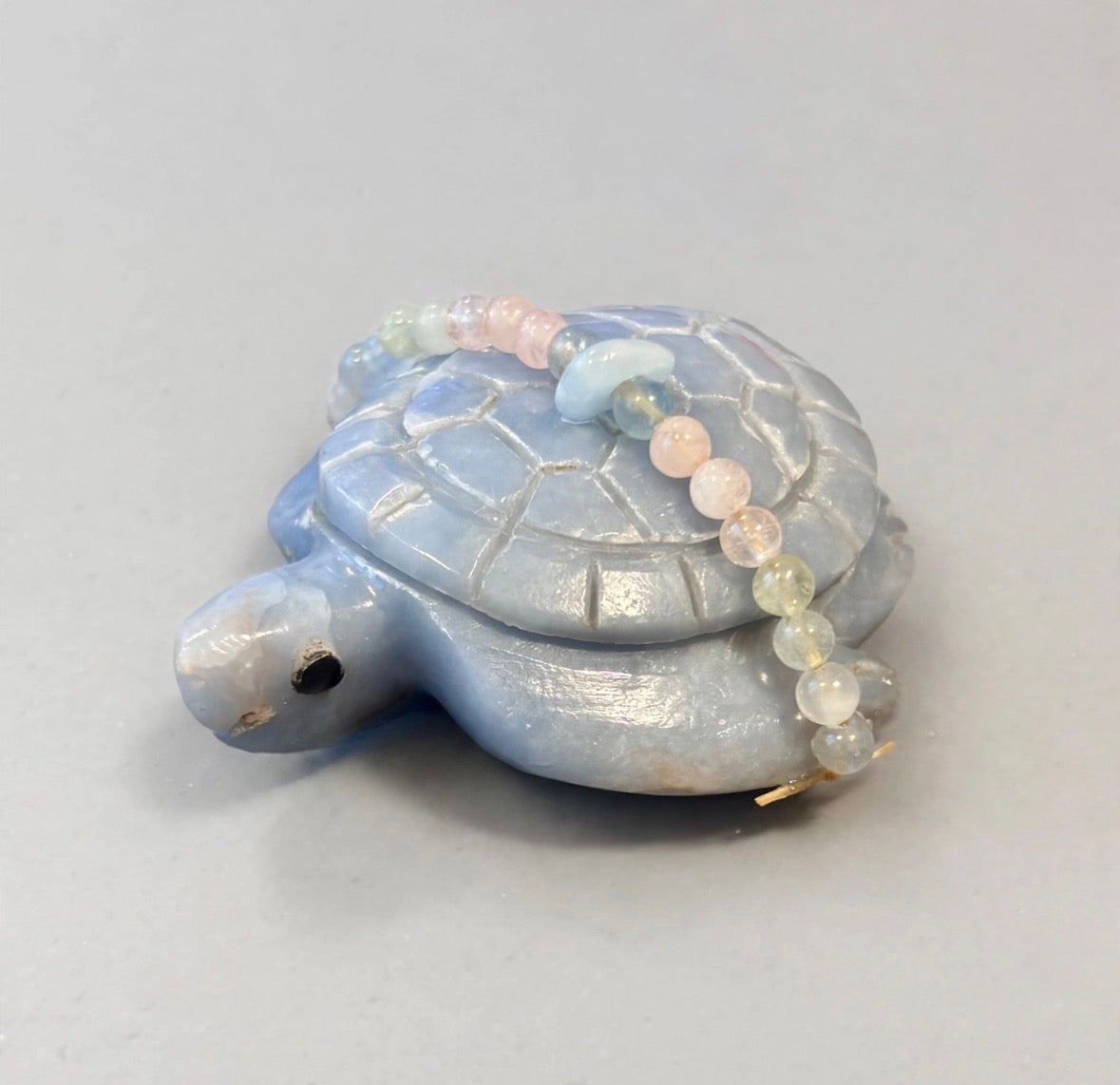 Angelite Turtle by Kateri Quandelacy Sanchez