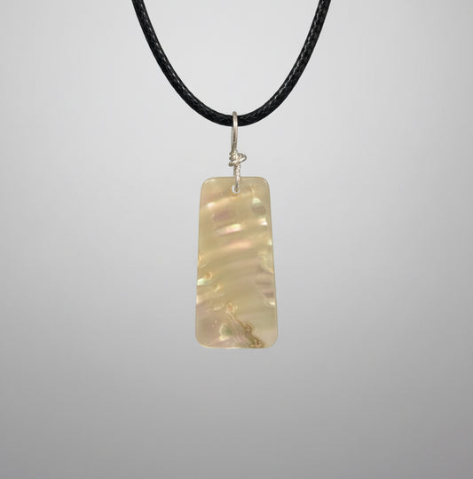Abalone Dragonfly Pendant by Kateri Quandelacy Sanchez