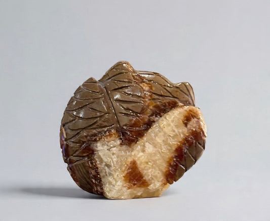 Septarian Nodule Owl by Kateri Quandelacy Sanchez