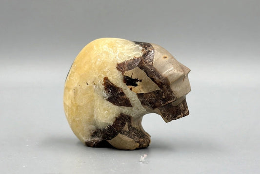 Septarian Nodule Bear and Corn Maiden by Kateri Quandelacy Sanchez