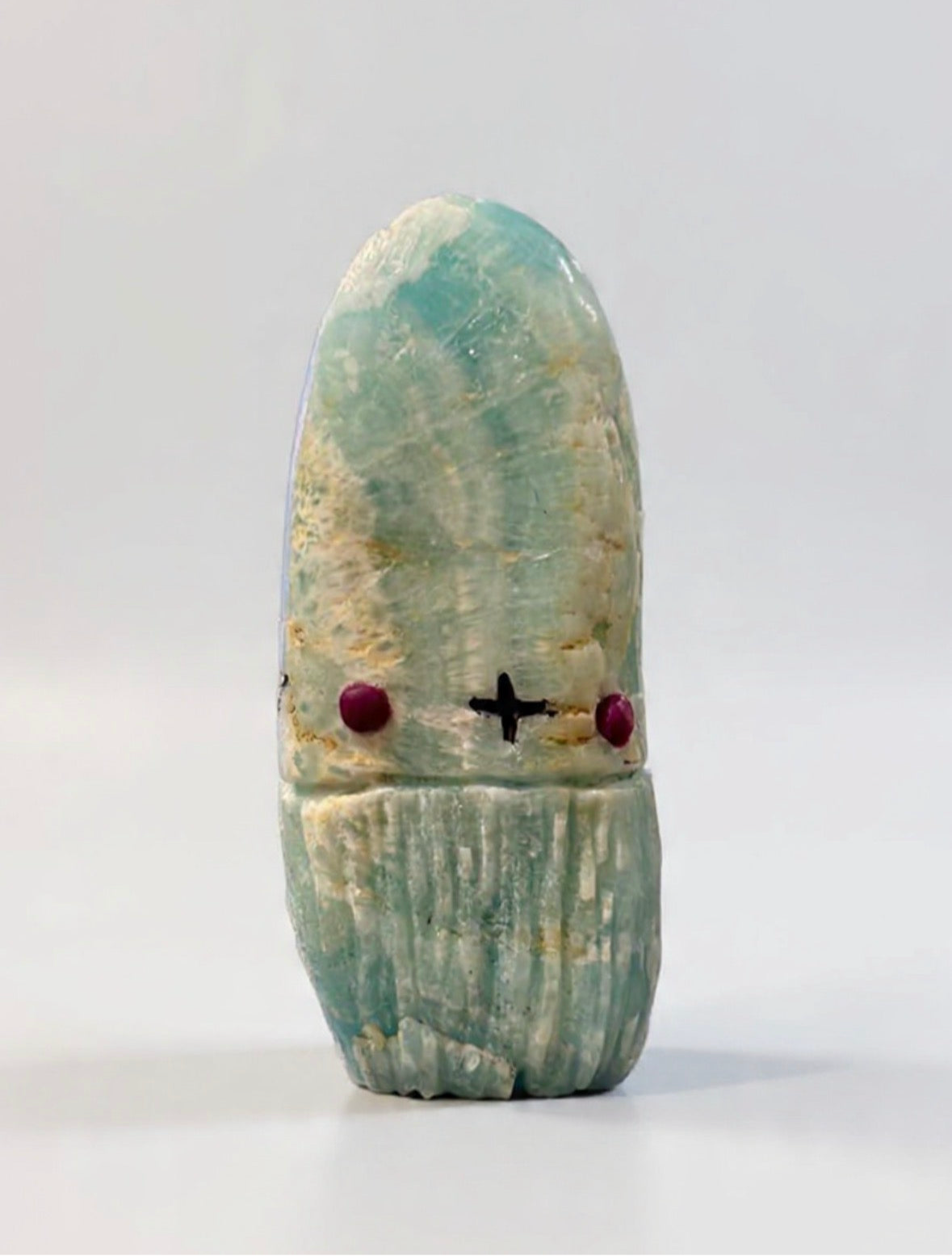 Aragonite (Caribbean calcite) Corn Maiden by Kateri Quandelacy Sanchez