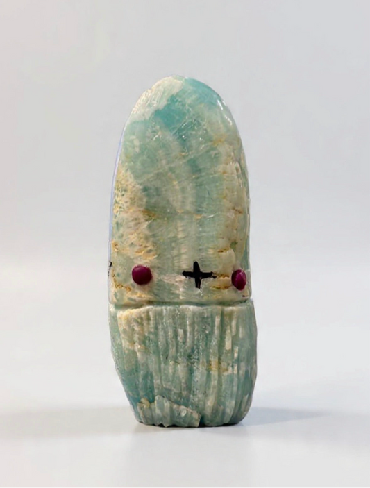 Aragonite (Caribbean calcite) Corn Maiden by Kateri Quandelacy Sanchez