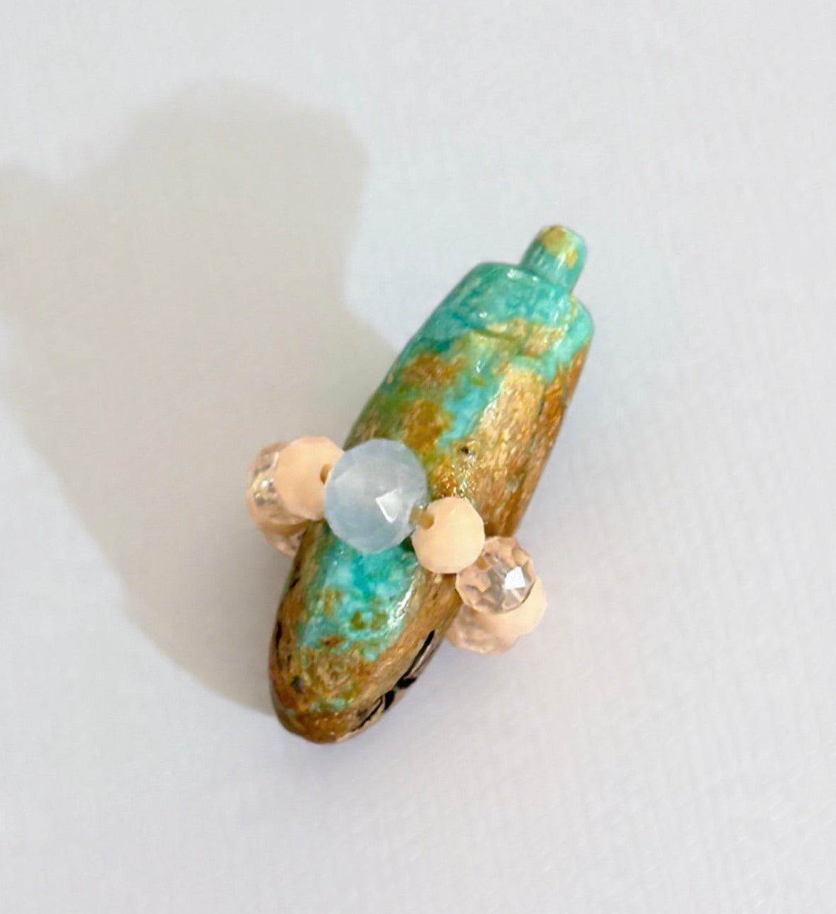 Kingman Turquoise Bear by Kateri Quandelacy Sanchez