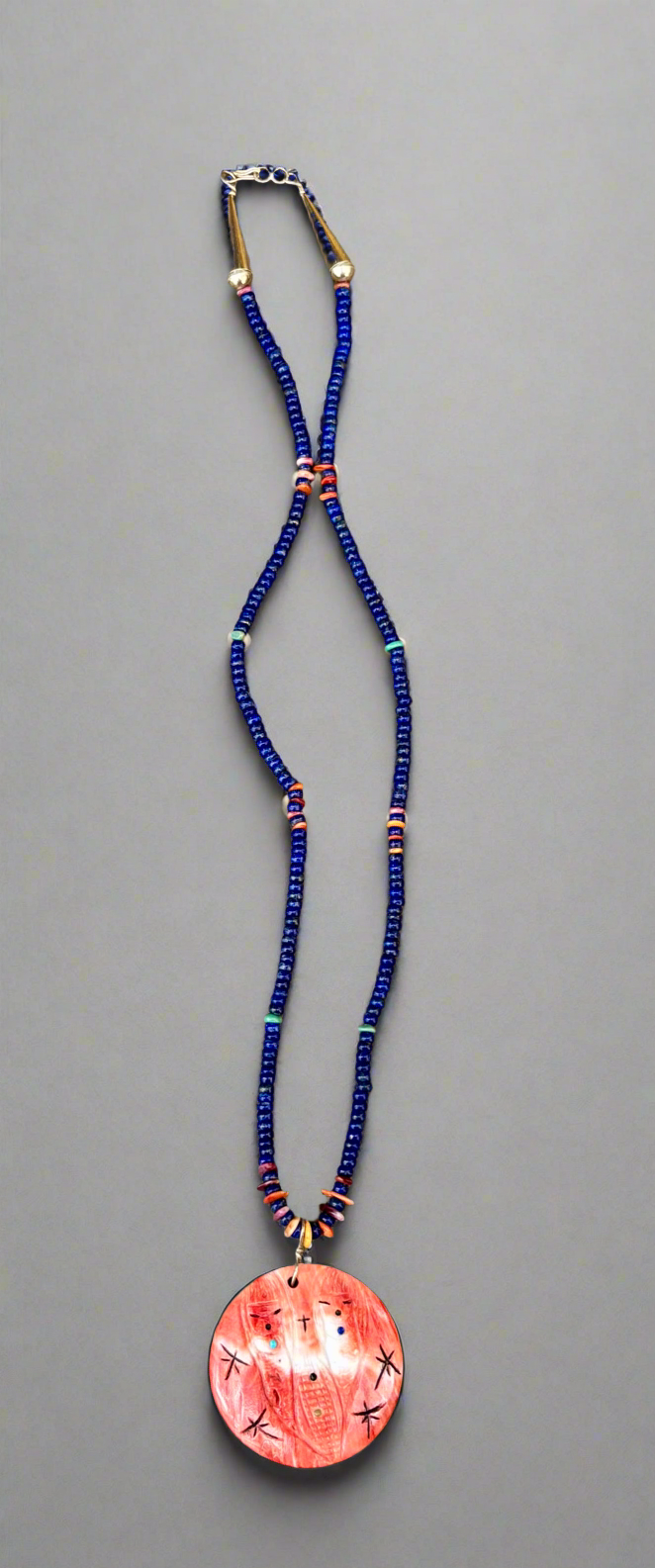 Spiny Oyster Corn Maiden Necklace by Sandra Quandelacy