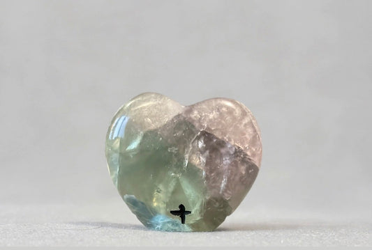 Green Fluorite Heart Shaped Corn Maidens by Kateri Quandelacy Sanchez