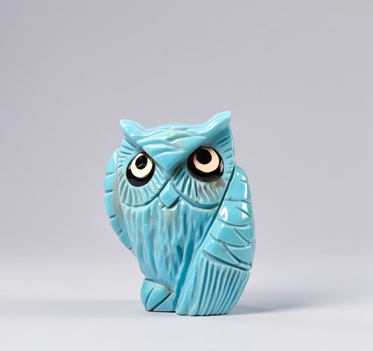 Nacozari Turquoise Owl by Kateri Quandelacy Sanchez