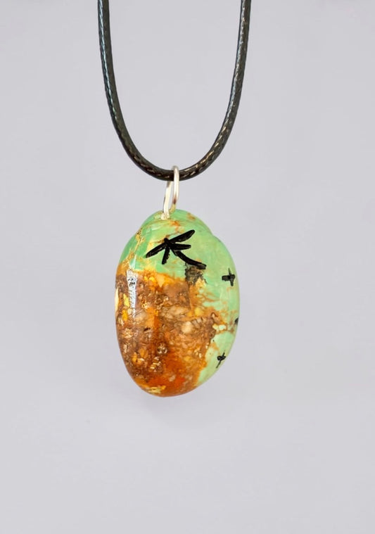 Campo Frio Turquoise Corn Maiden Pendant by Kateri Quandelacy Sanchez