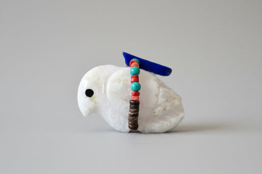 Pink Mangano Calcite Songbird by Kateri Quandelacy Sanchez