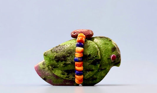 Ruby Zoisite Songbird by Kateri Quandelacy Sanchez