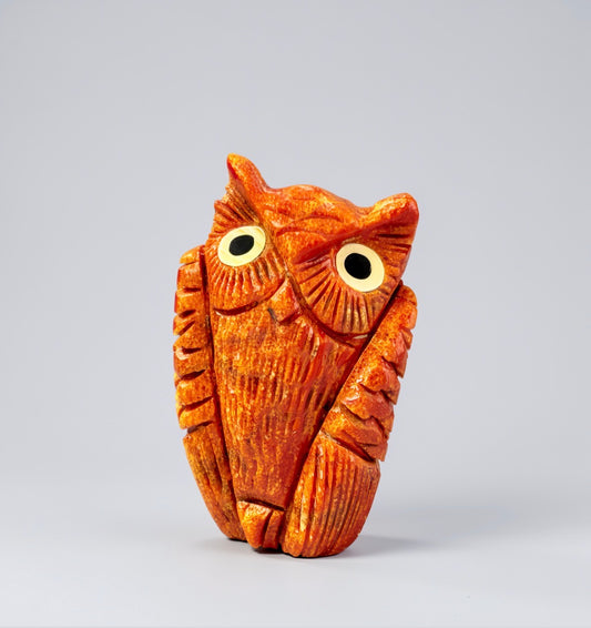 Apple Coral Owl by Kateri Quandelacy Sanchez