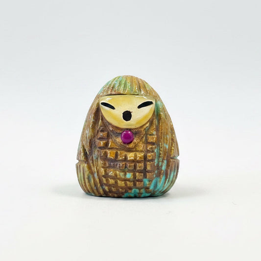 Mini Campo Frio Turquoise Corn Maiden by Kateri Quandelacy Sanchez