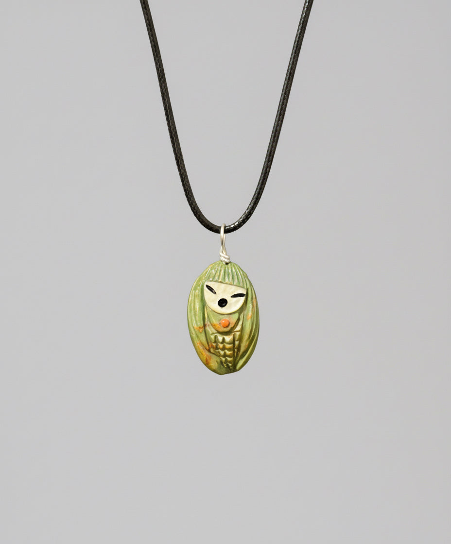 Campo Frio Turquoise Corn Maiden Pendant by Kateri Quandelacy Sanchez