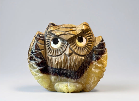 Septarian Nodule Owl by Kateri Quandelacy Sanchez