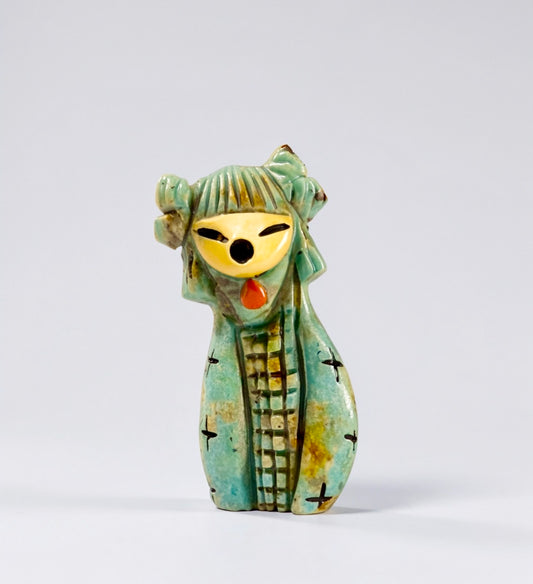 Campo Frio Turquoise Mini Hopi Corn Maiden by Kateri Quandelacy Sanchez