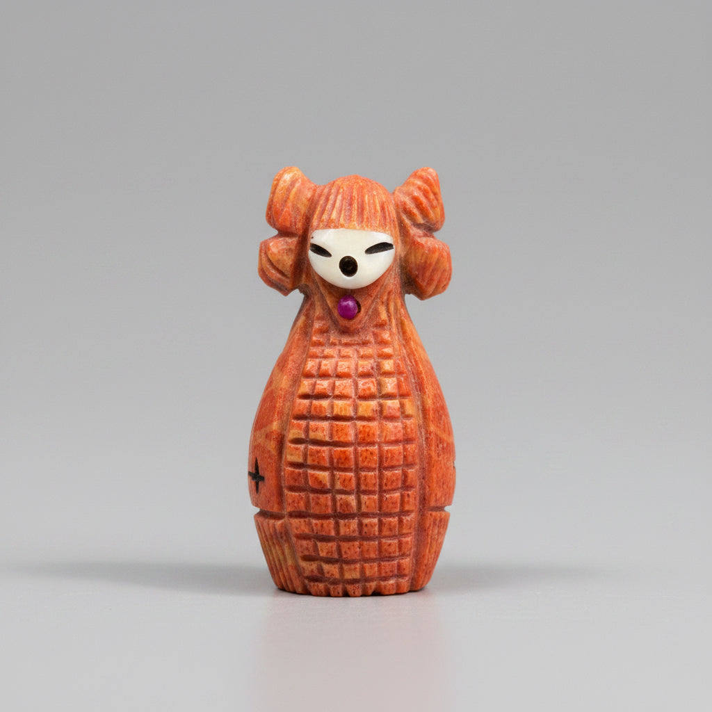 Apple Coral Hopi Corn Maiden by Kateri Quandelacy Sanchez