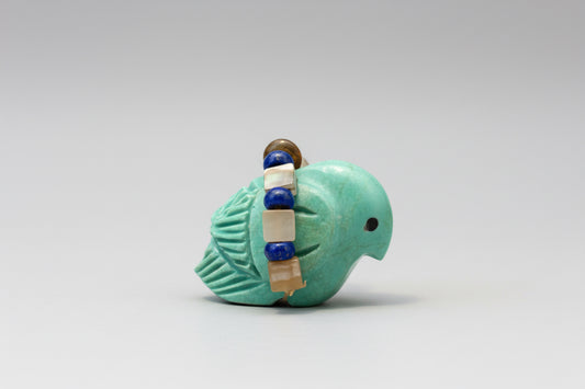 Elisa Turquoise Songbird by Kateri Quandelacy Sanchez