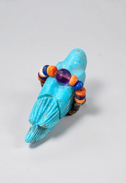 Nacozari Turquoise Songbird by Kateri Quandelacy Sanchez