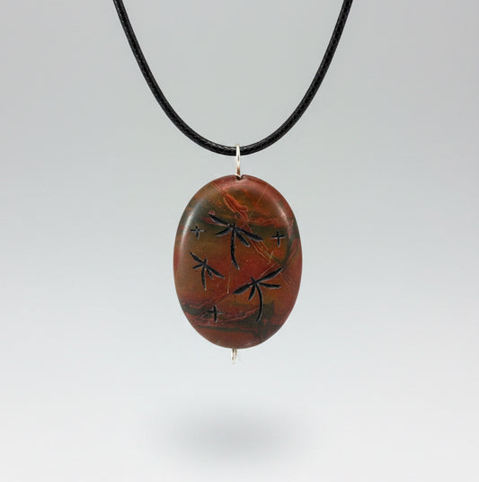 Red Creek Jasper Corn Maiden Pendant