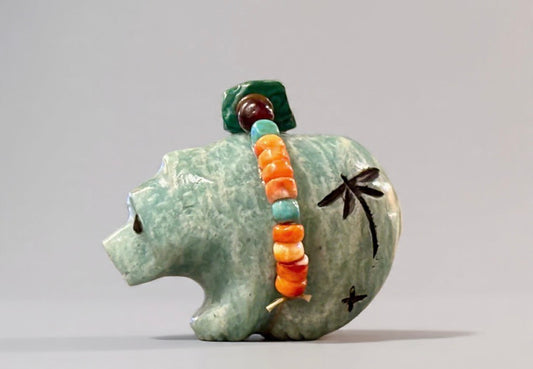 Amazonite Bear by Kateri Quandelacy Sanchez