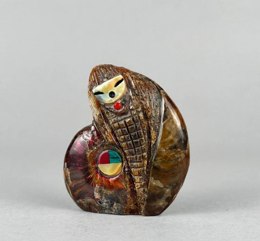 Ammolite Corn Maiden with Sunface by Kateri Quandelacy Sanchez