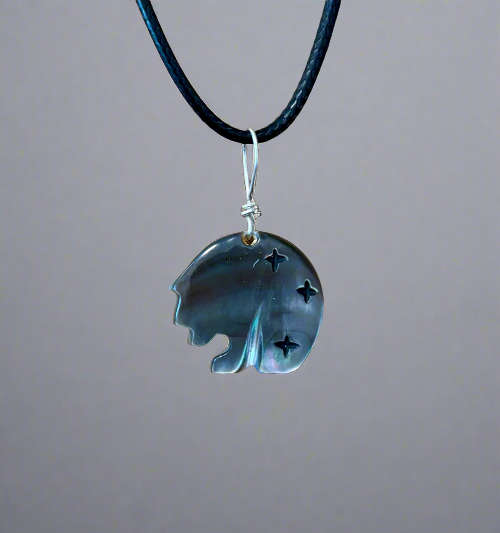 Reversible Bear Pendant by Kateri Quandelacy Sanchez