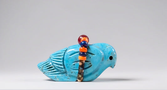 Nacozari Turquoise Songbird by Kateri Quandelacy Sanchez