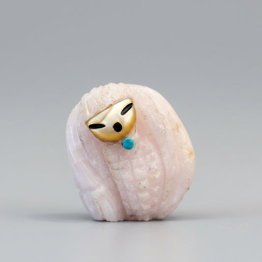 Pink Mangano Calcite Corn Maiden by Kateri Quandelacy Sanchez