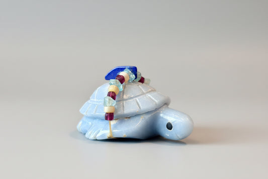 Angelite Turtle by Kateri Quandelacy Sanchez