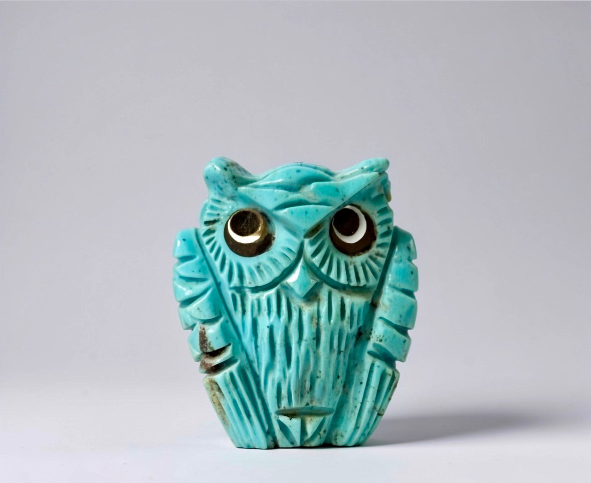 Nacozari Turquoise Owl by Kateri Quandelacy Sanchez