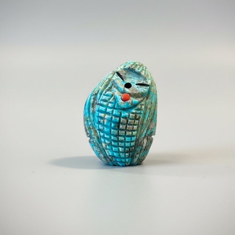 Kingman Turquoise Corn Maiden by Kateri Quandelacy Sanchez