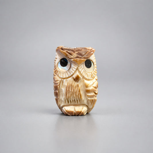 Fossilized Ivory Owl by Kateri Quandelacy Sanchez