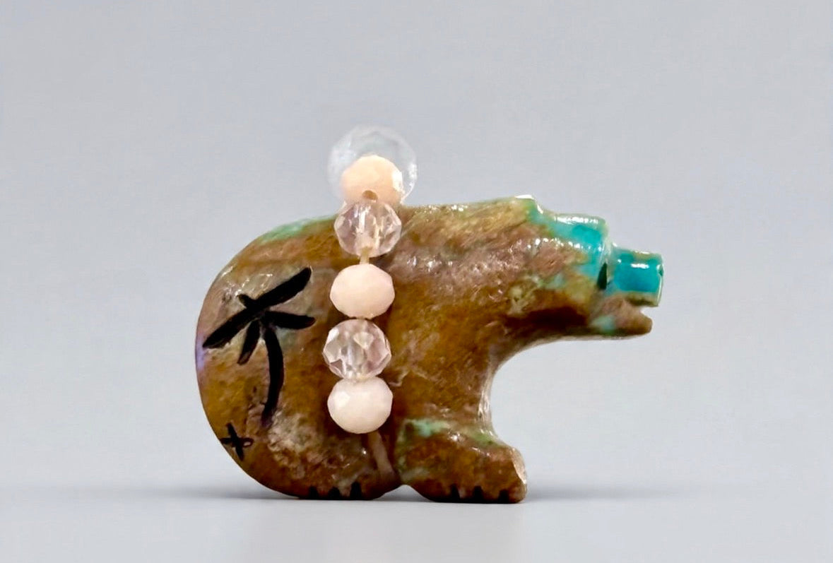 Kingman Turquoise Bear by Kateri Quandelacy Sanchez
