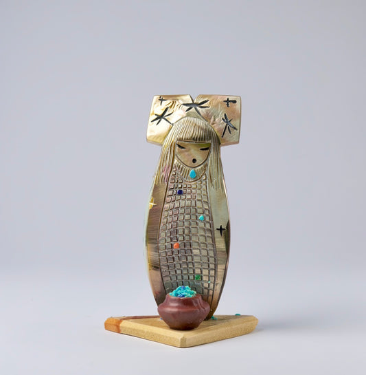 Black Lip Mother of Pearl Harvest Maidens by Sandra Quandelacy