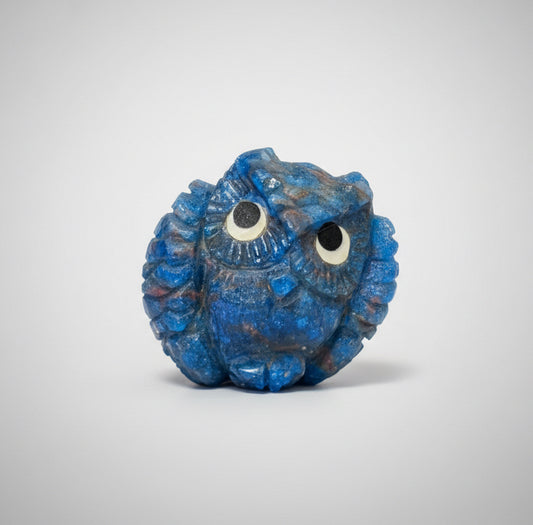 Apatite Owl by Kateri Quandelacy Sanchez